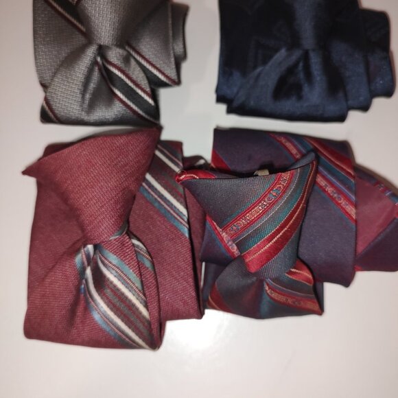 Mixed Lot of 4 Vintage Men's Clip-On Ties-Ketch/David Taylor/Sears: Pre-owed - Picture 3 of 7